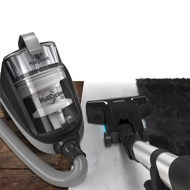 Hotpoint SLM07A4HBUK AAAA-rated Multi-Cyclonic Cylinder Vacuum Cleaner