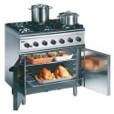 SLR9C-N Lincat Silverlink 600 6 Burner Natural Gas Oven Range