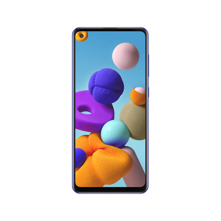 Grade A1 Samsung Galaxy A21s Blue 6.5" 32GB 4G Unlocked & SIM Free