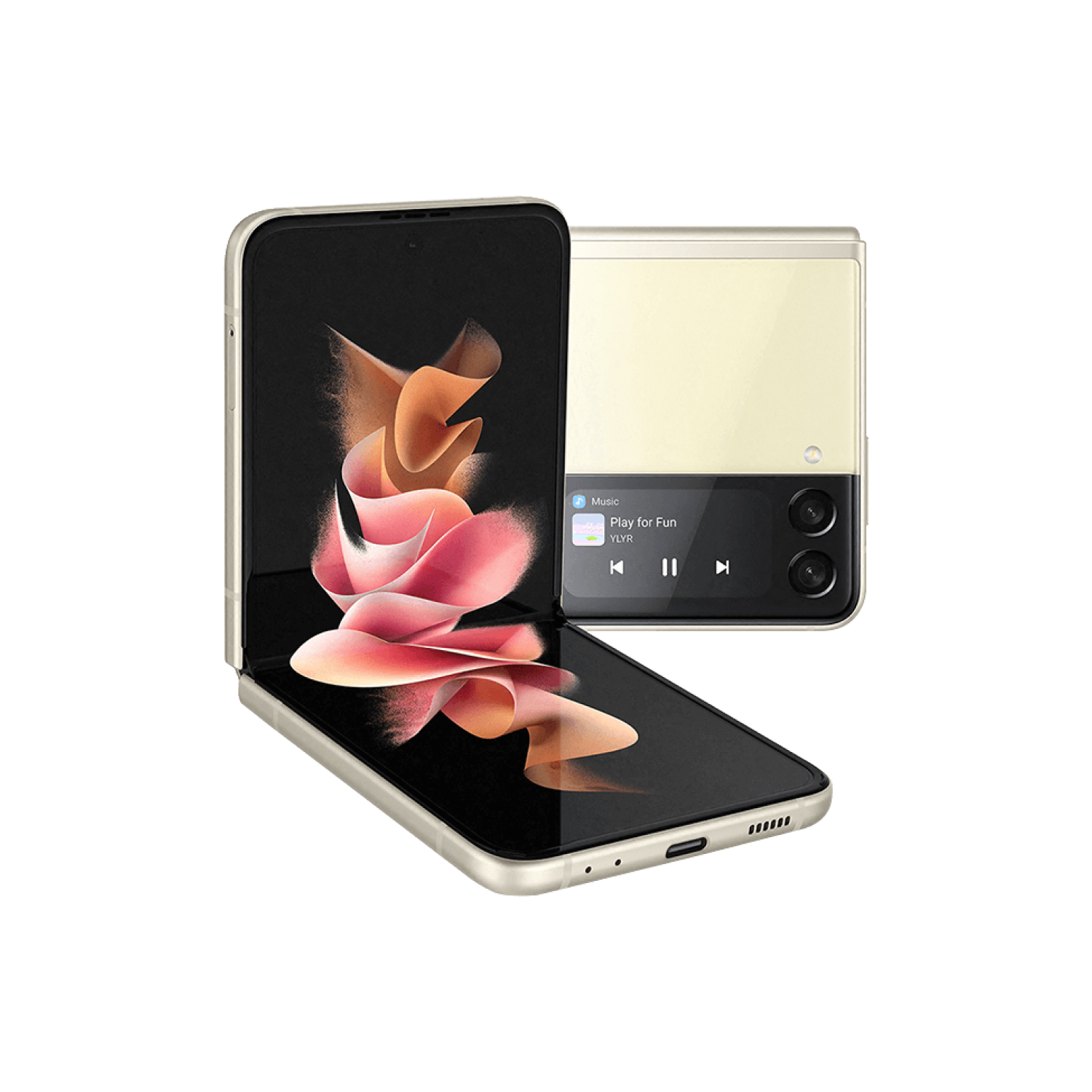 Samsung Galaxy Z Flip3 5G Cream 6.7 128GB 5G Unlocked & SIM Free Smartphone