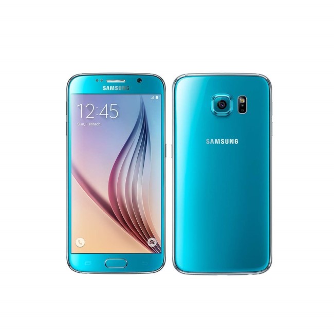 Grade A2 Samsung Galaxy S6 Topaz Blue 5.1" 32GB 4G Unlocked & SIM Free
