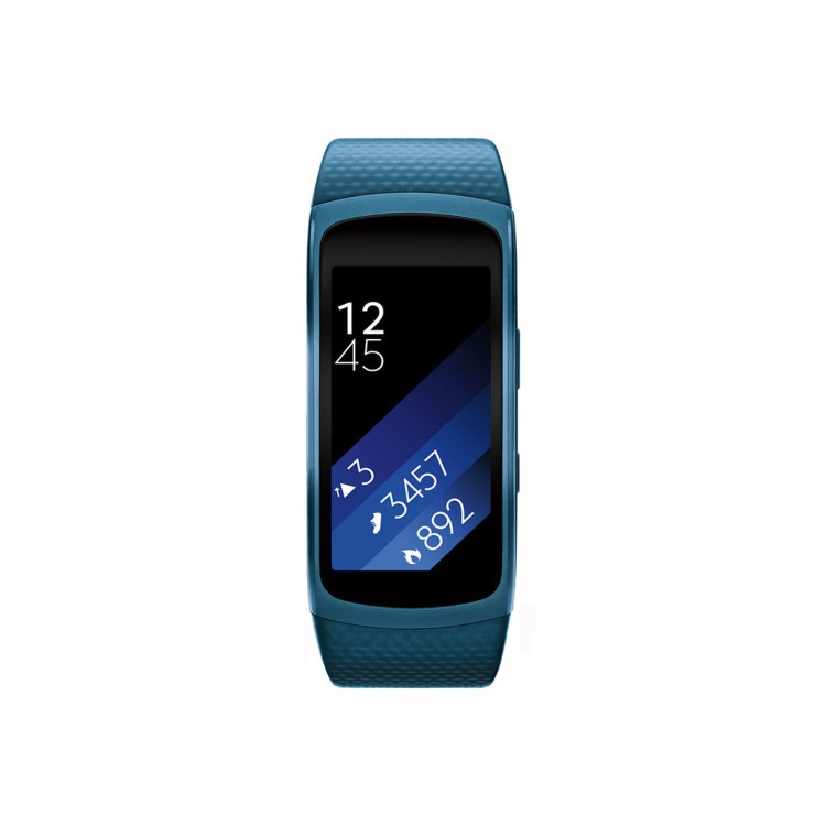 Samsung Gear Fit2 Sports GPS Activity Tracker With Heart Rate - Blue Large
