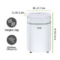 electriQ 20L Quiet Anti Bacterial Laundry Dehumidifier