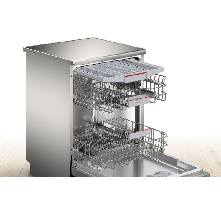 Refurbished Bosch Series 4 14 Place Settings Freestanding Dishwasher - Stainless steel