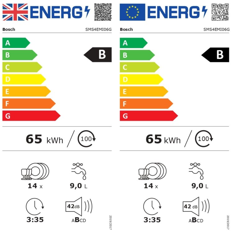 Refurbished Bosch Series 4 14 Place Settings Freestanding Dishwasher - Stainless steel