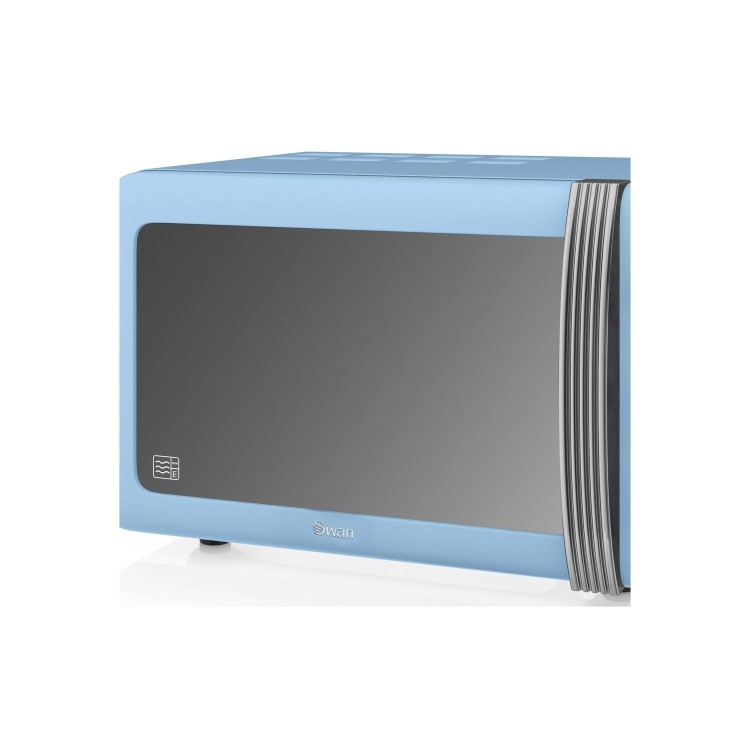 Swan Retro SM22070BLN 25L 900W Freestanding Microwave - Blue