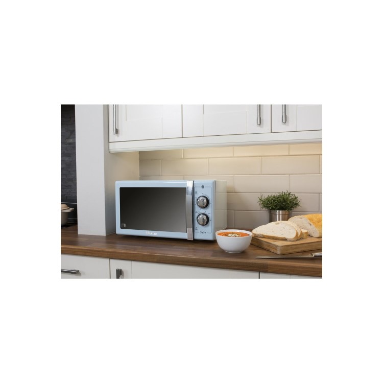 Swan Retro SM22070BLN 25L 900W Freestanding Microwave - Blue