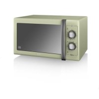 Swan SM22070GN Retro-style 900W 25L Digital Microwave Green
