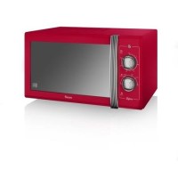 Swan Retro SM22070RN 25L 900W Freestanding Microwave - Red