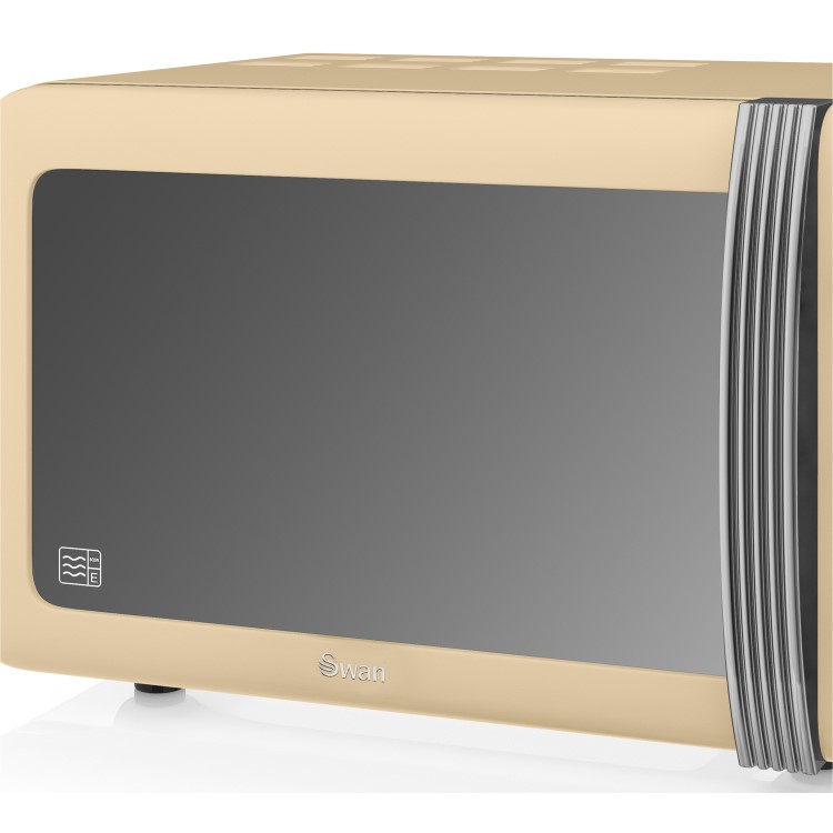 Swan Retro Digital SM22080CN 25L 900W Freestanding Microwave - Cream