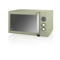 Swan SM22080GN Retro Digital 25L 900W Freestanding Microwave - Green