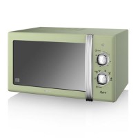 GRADE A2 - Swan Retro SM22130GN 20L 800W Freestanding Microwave - Green