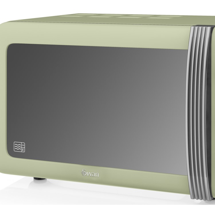 GRADE A2 - Swan Retro SM22130GN 20L 800W Freestanding Microwave - Green