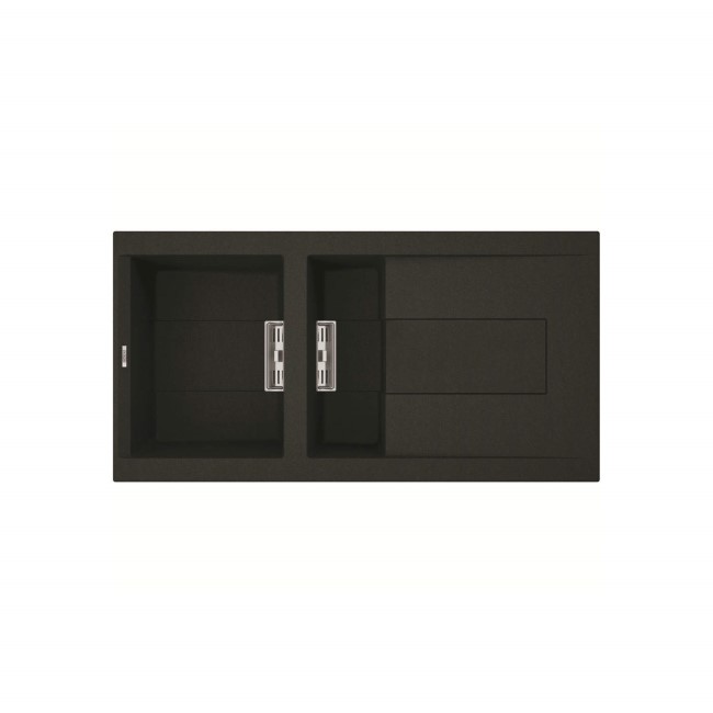 Reginox SMART475B 1.5 Bowl Keratek Composite Sink Black Appliances