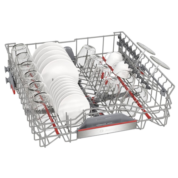 Bosch Series 6 Integrated Dishwasher - Smart, A-rated, Silver control panel
