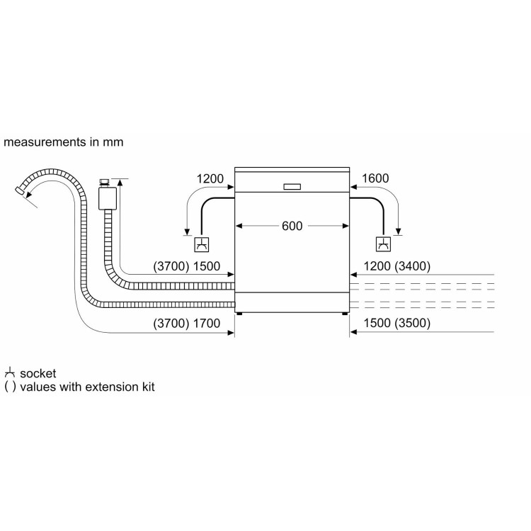 Bosch Series 6 Integrated Dishwasher - Smart, A-rated, Silver control panel