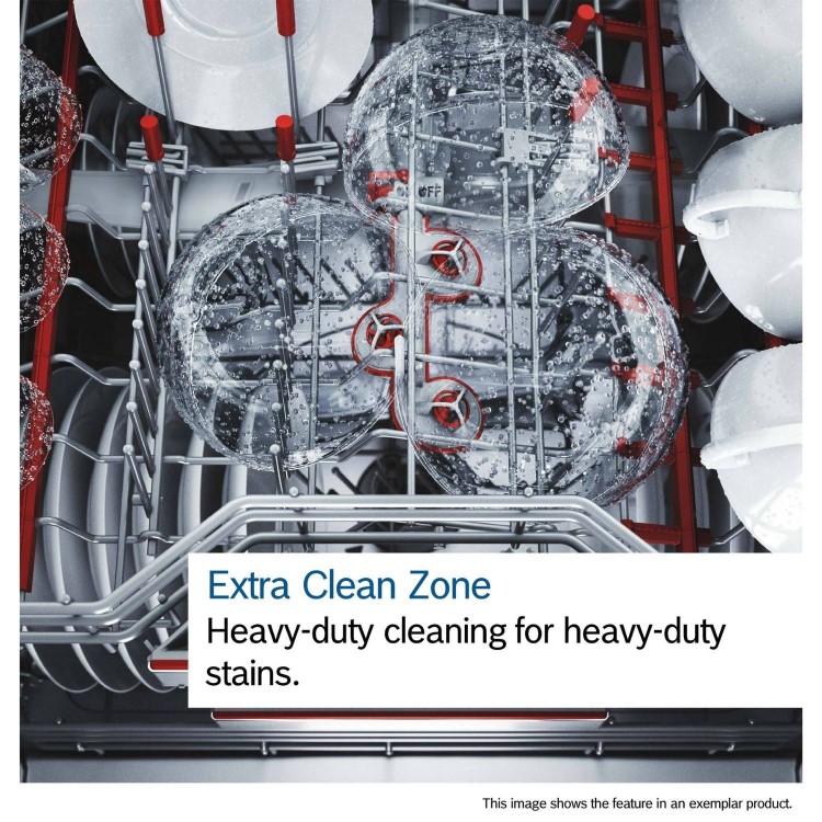 Bosch Series 6 Integrated Dishwasher - Smart, A-rated, Silver control panel