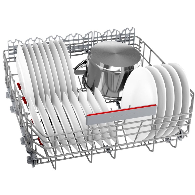 Bosch Series 6 Integrated Dishwasher - Smart, A-rated, Silver control panel