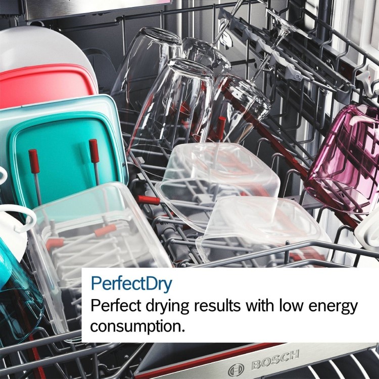 Bosch Series 8 Integrated Dishwasher - Smart Wi-Fi A-Rated Silver control panel