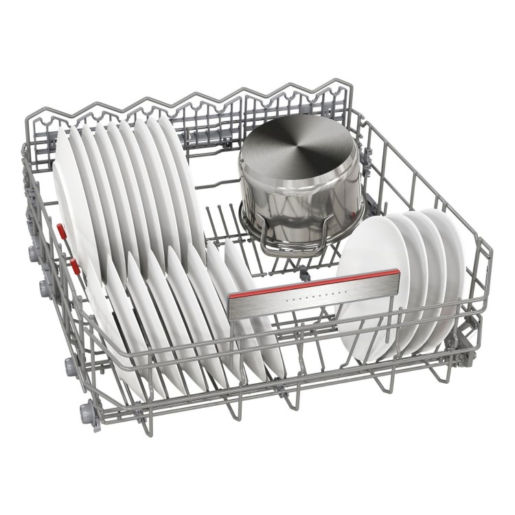 Bosch Series 8 Integrated Dishwasher - Smart Wi-Fi A-Rated Silver control panel