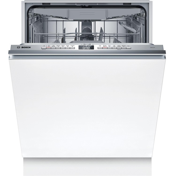 Bosch Series 4 Integrated Dishwasher - Smart C-rated Silver control panel