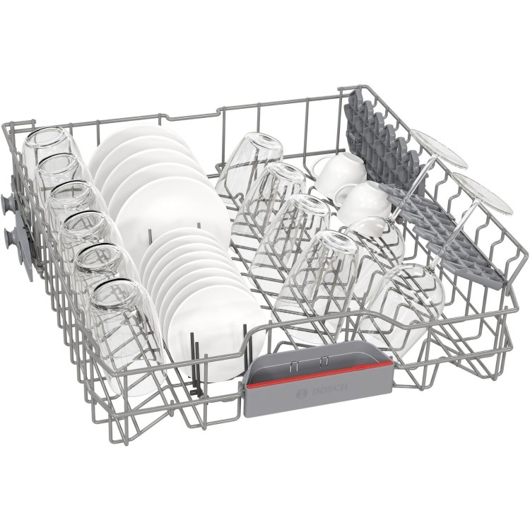 Bosch Series 4 Integrated Dishwasher - Smart C-rated Silver control panel
