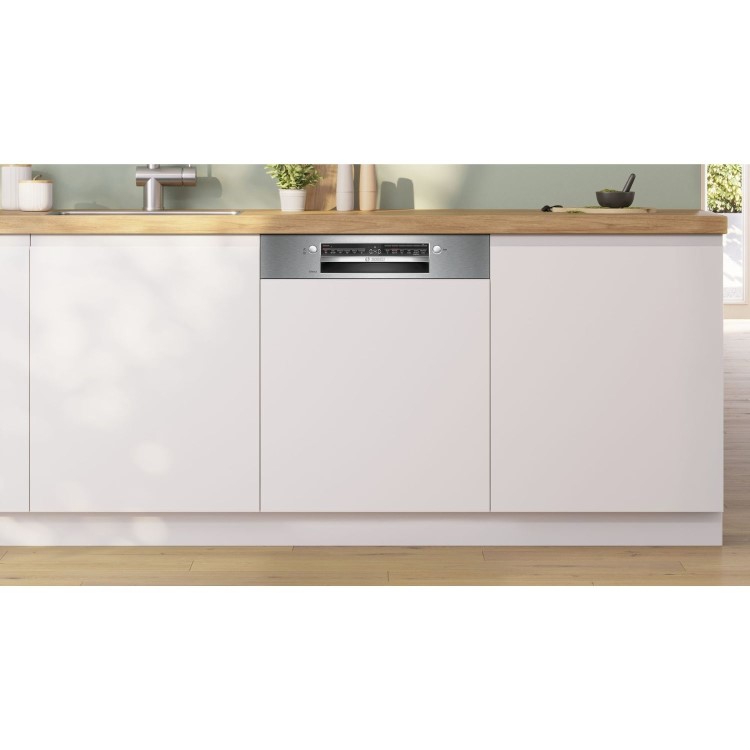 Bosch Series 2 Integrated Dishwasher - Stainless Steel Smart C-rated Extra Dry