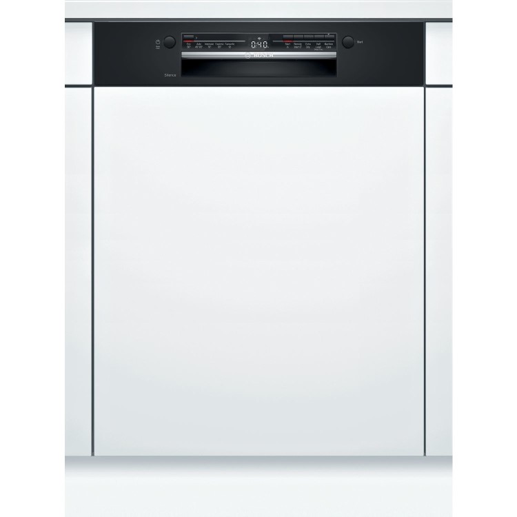 Bosch Series 2 12 Place Settings Semi Integrated Dishwasher - Black