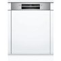 Bosch Series 2 12 Place Settings Semi Integrated Dishwasher - Silver
