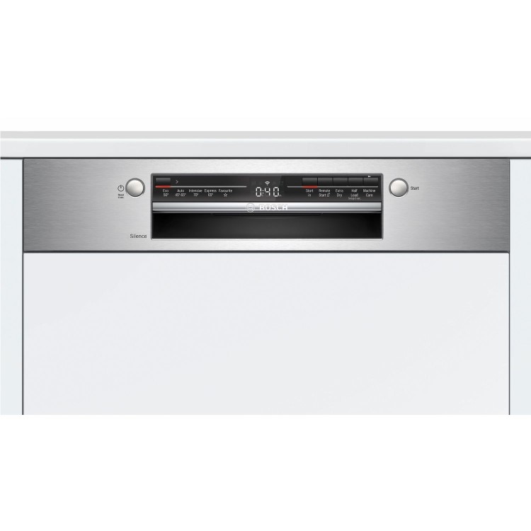 Bosch Series 2 12 Place Settings Semi Integrated Dishwasher - Silver