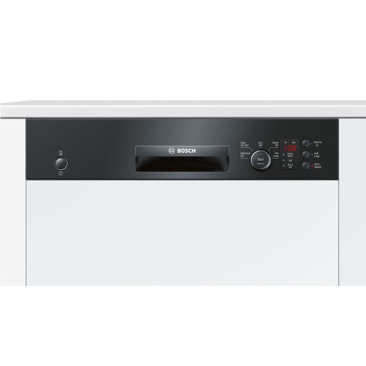 Bosch SMI50C16GB ActiveWater 12 Place Semi-integrated Dishwasher Black
