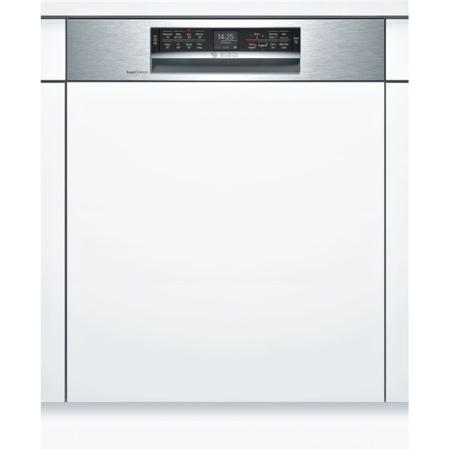 Bosch Serie 6 Home Connect SMI68MS06G 14 Place Semi Integrated SMART Dishwasher - Stainless Steel