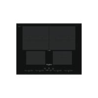 Whirlpool SMO654OF/BT/IXL 4 zones 3 sizes Built-In W Collection Electric Hobs - Black