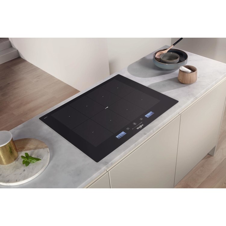 Whirlpool SMP778CNEIXL 77cm Four Zone FlexiFill Induction Hob - Black