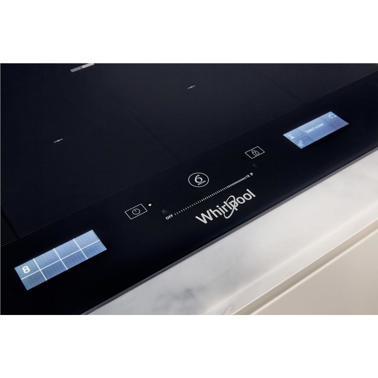Whirlpool SMP778CNEIXL 77cm Four Zone FlexiFill Induction Hob - Black