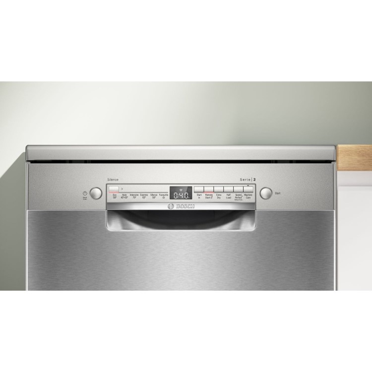 Bosch Series 2 Freestanding Dishwasher - Stainless steel, Extra Dry, C-rated