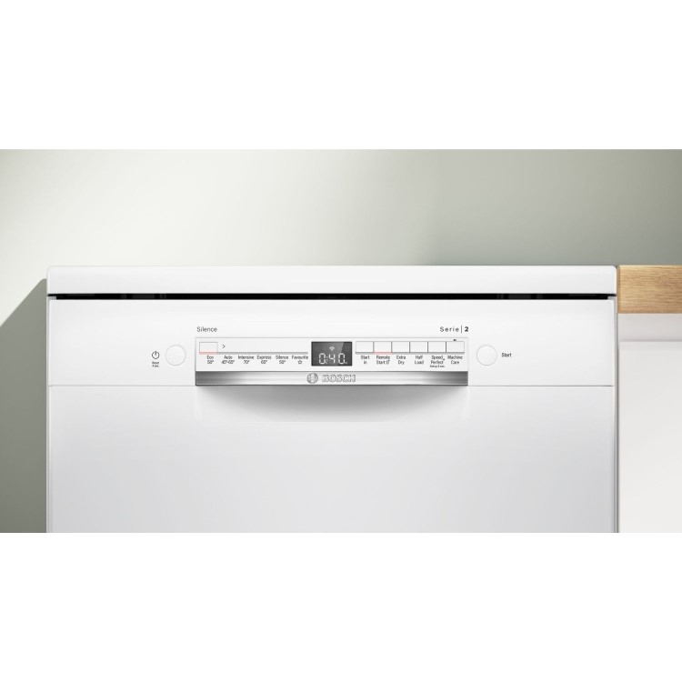 Bosch Series 2 Freestanding Dishwasher - White, Extra Dry, C-rated