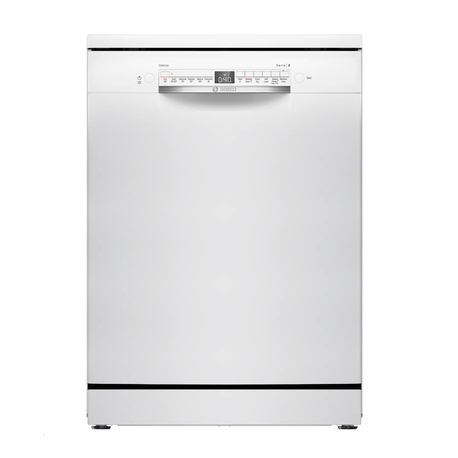 Bosch Series 2 Dishwasher SMS2HVW67G - Smart Wi-Fi, 14 Place Settings, D-Rated, Freestanding White