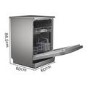 Bosch Series 2 12 Place Settings Freestanding Dishwasher - Silver