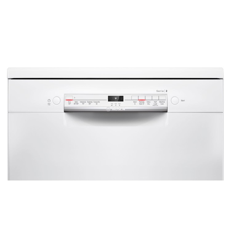Bosch Series 2 Freestanding Dishwasher - Smart Wi-Fi, White