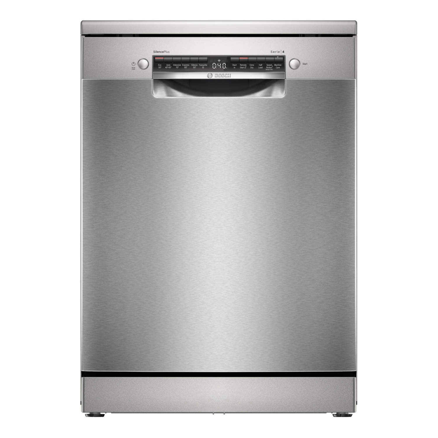 Bosch Series 4 Stainless Steel Dishwasher - B-Rated, Smart Wi-Fi, Freestanding - SMS4EMI06G