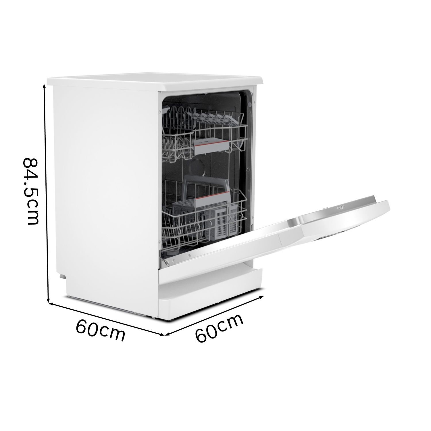 Bosch Series 4 13 Place Settings Freestanding Dishwasher White