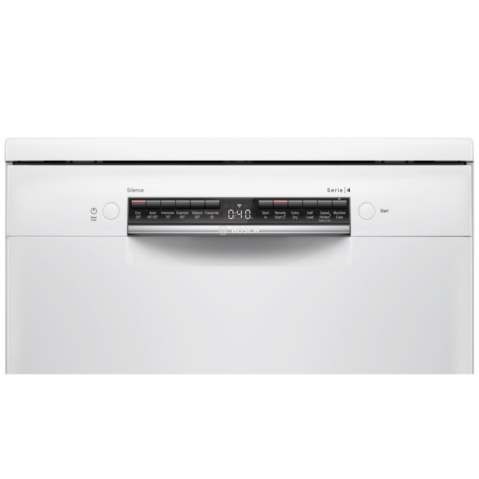Bosch Serie 4 14 Place Settings Freestanding Dishwasher White