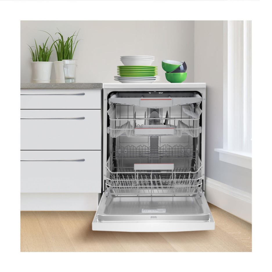 Bosch Serie 4 14 Place Settings Freestanding Dishwasher White