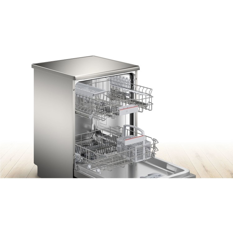 Refurbished Bosch Series 4 SMS4HKI00G 13 Place Freestanding Dishwasher Silver