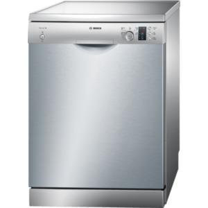 Bosch 12 Place SMS50C28GB Freestanding Dishwasher in silver inox