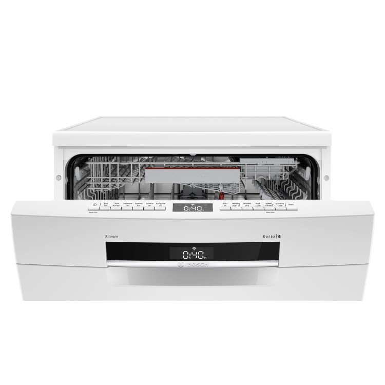 Bosch Series 6 13 Place Settings Freestanding Dishwasher - White