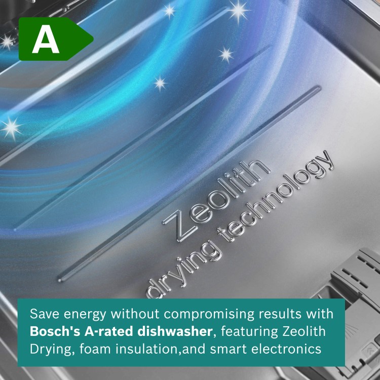 Bosch Series 6 Freestanding Dishwasher - Smart Wi-Fi, A-Rated, Silver