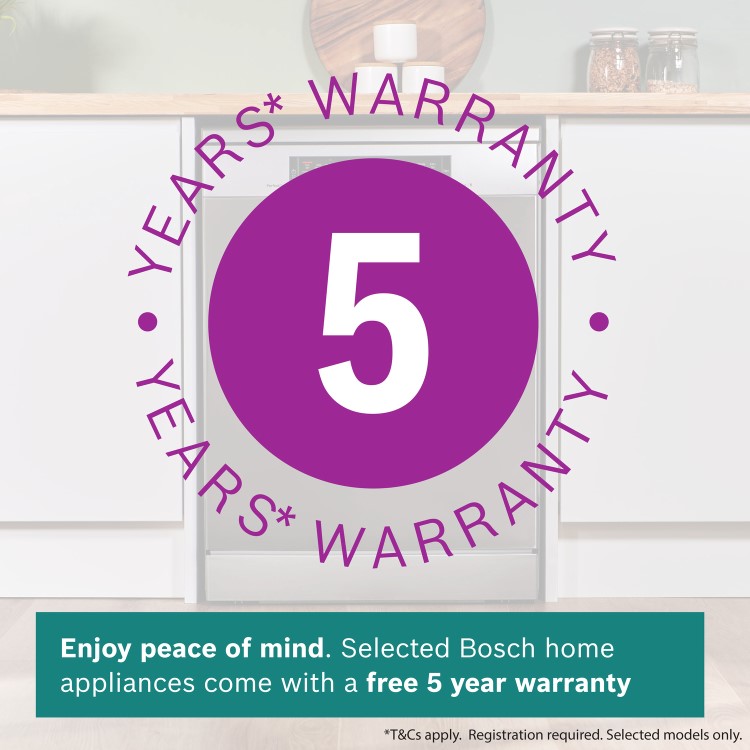 Bosch Series 6 Freestanding Dishwasher - Smart Wi-Fi, A-Rated, Silver