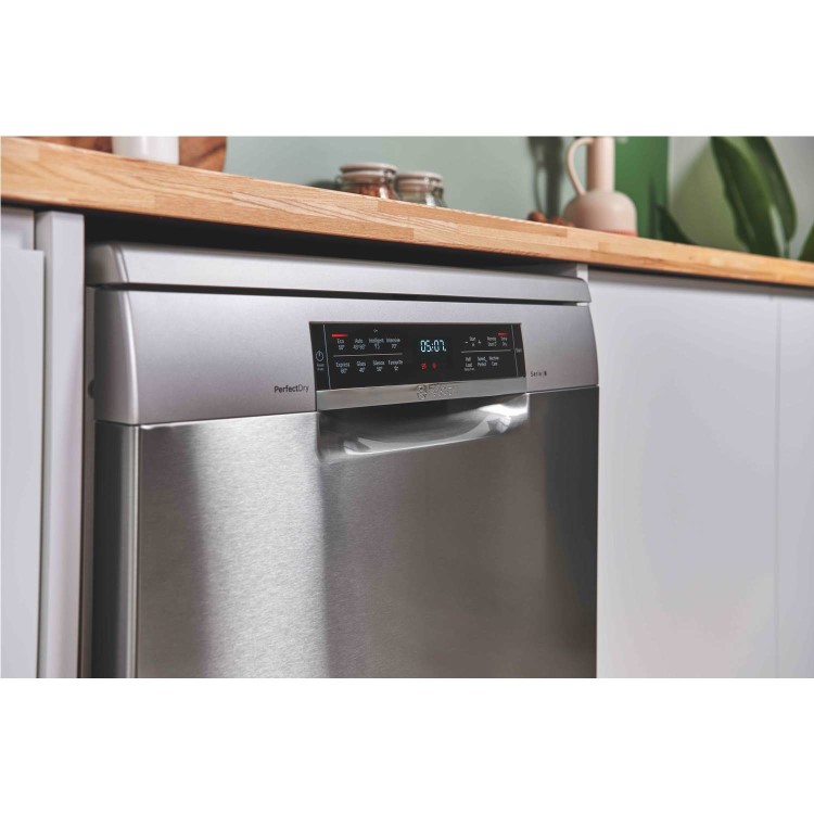 Bosch Series 6 Freestanding Dishwasher - Smart Wi-Fi, A-Rated, Silver